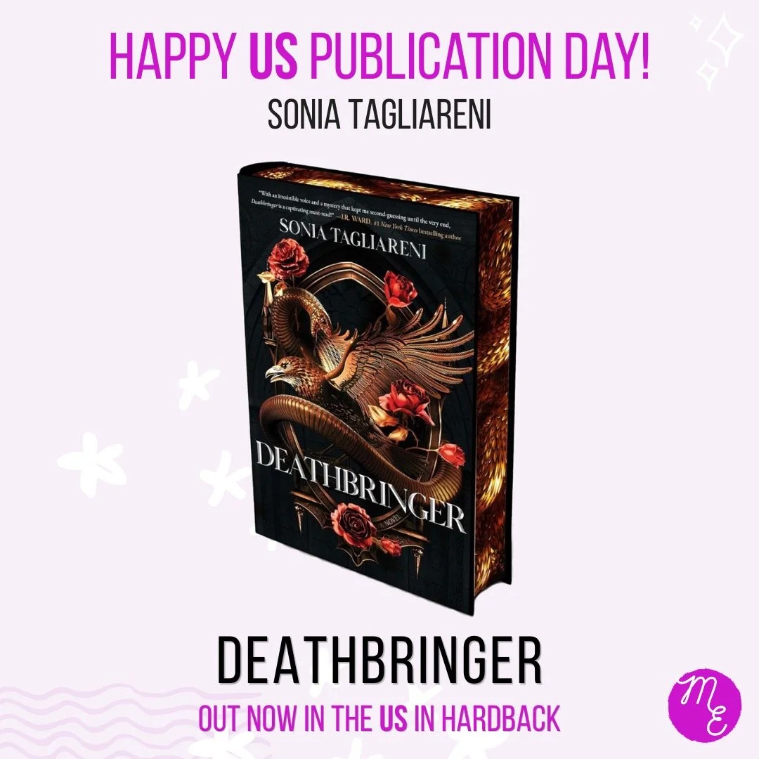 Happy publication day to @sonia.tagliareni whose novel DEATHBRINGER is out today in the US. Available in deluxe edition hardback 🎉

Published by @atriabooks