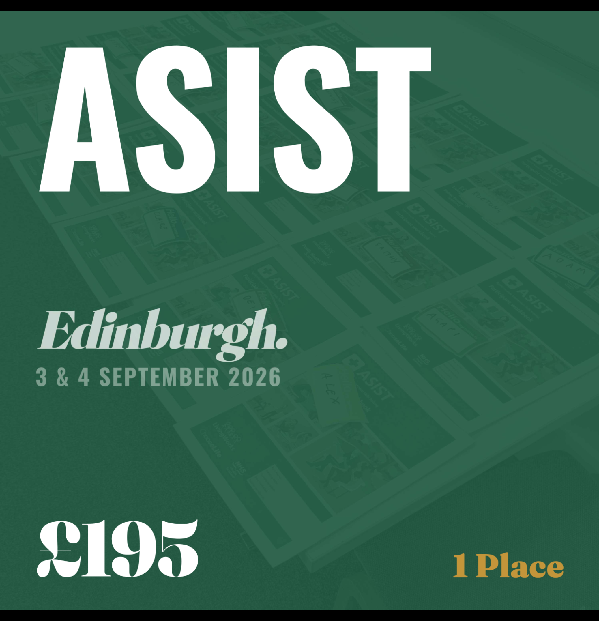 ASIST Edinburgh - 3 & 4 September 2026