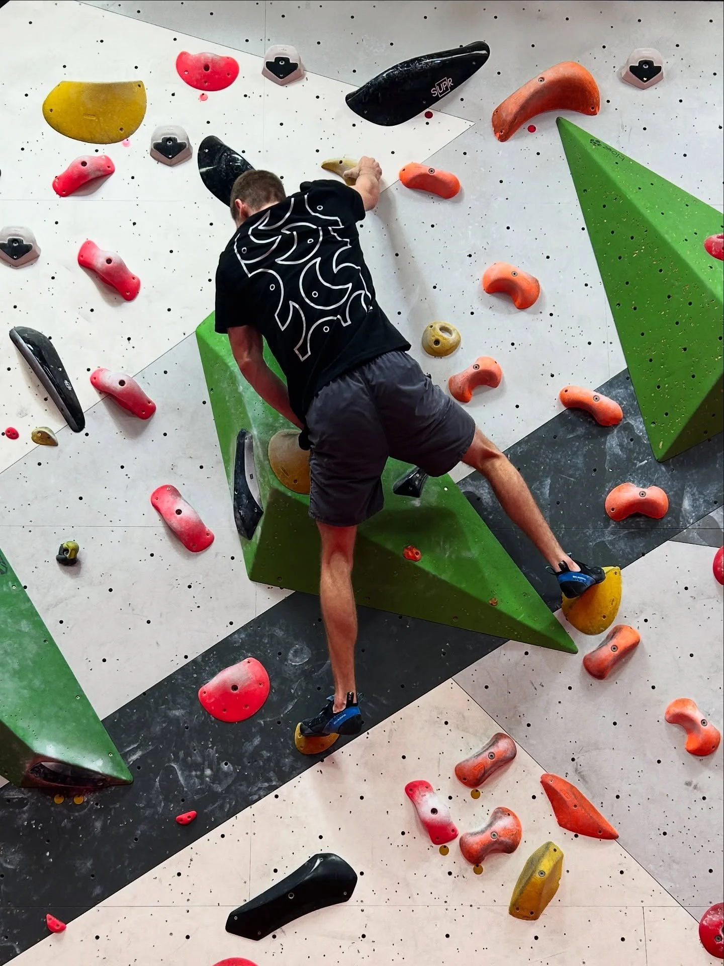 @seb.climbing01 styling it out in one our new Luna pattern Tees. Available on the webshop now.