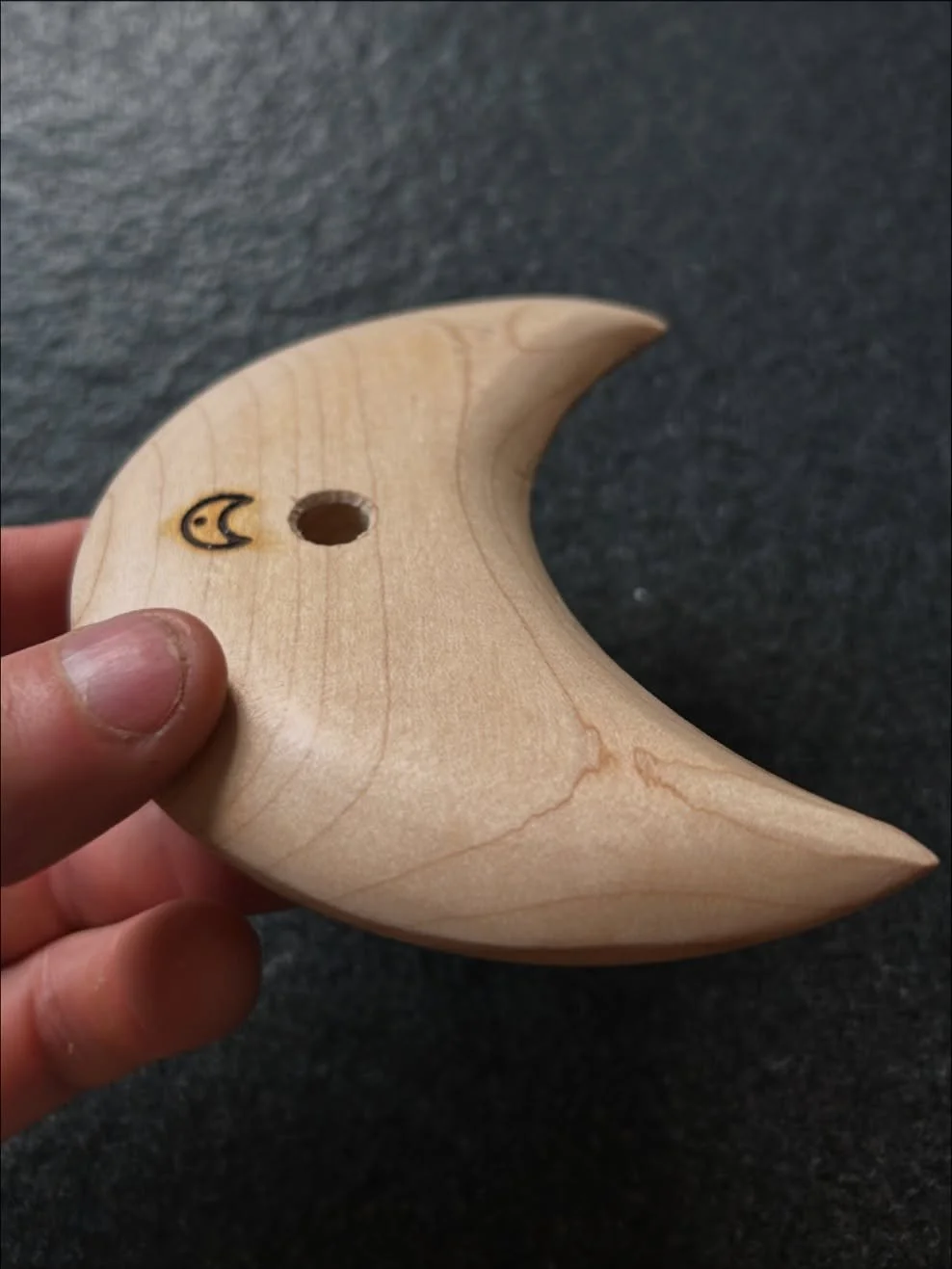 The moon rib. Guess you could call this one my signature tool. Polished maple 
.
.

.
#Pottery #potterylove #potterylife #potterytools #ceramics #ceramictools #ceramics