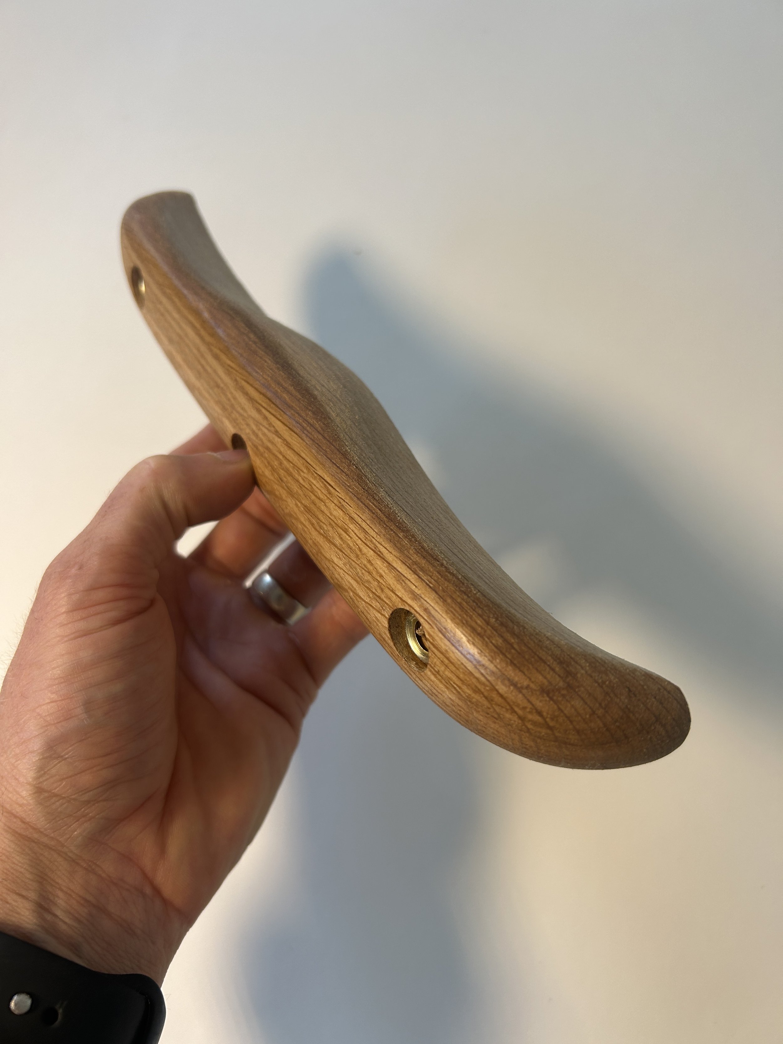 Oak matchable rail.