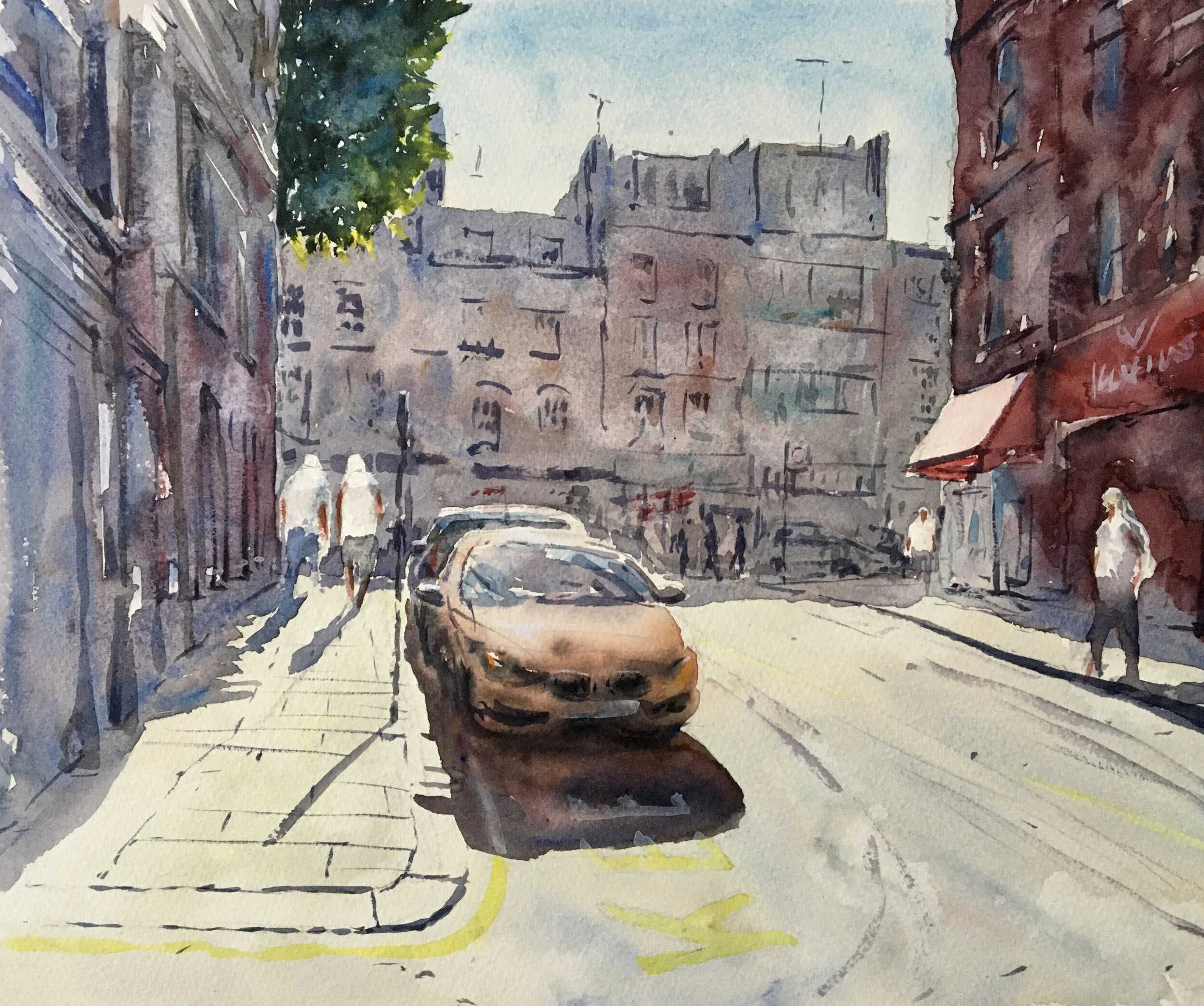 Near Gray’s Inn Road, June 2020FOR SALE. £100. 15”x11”.