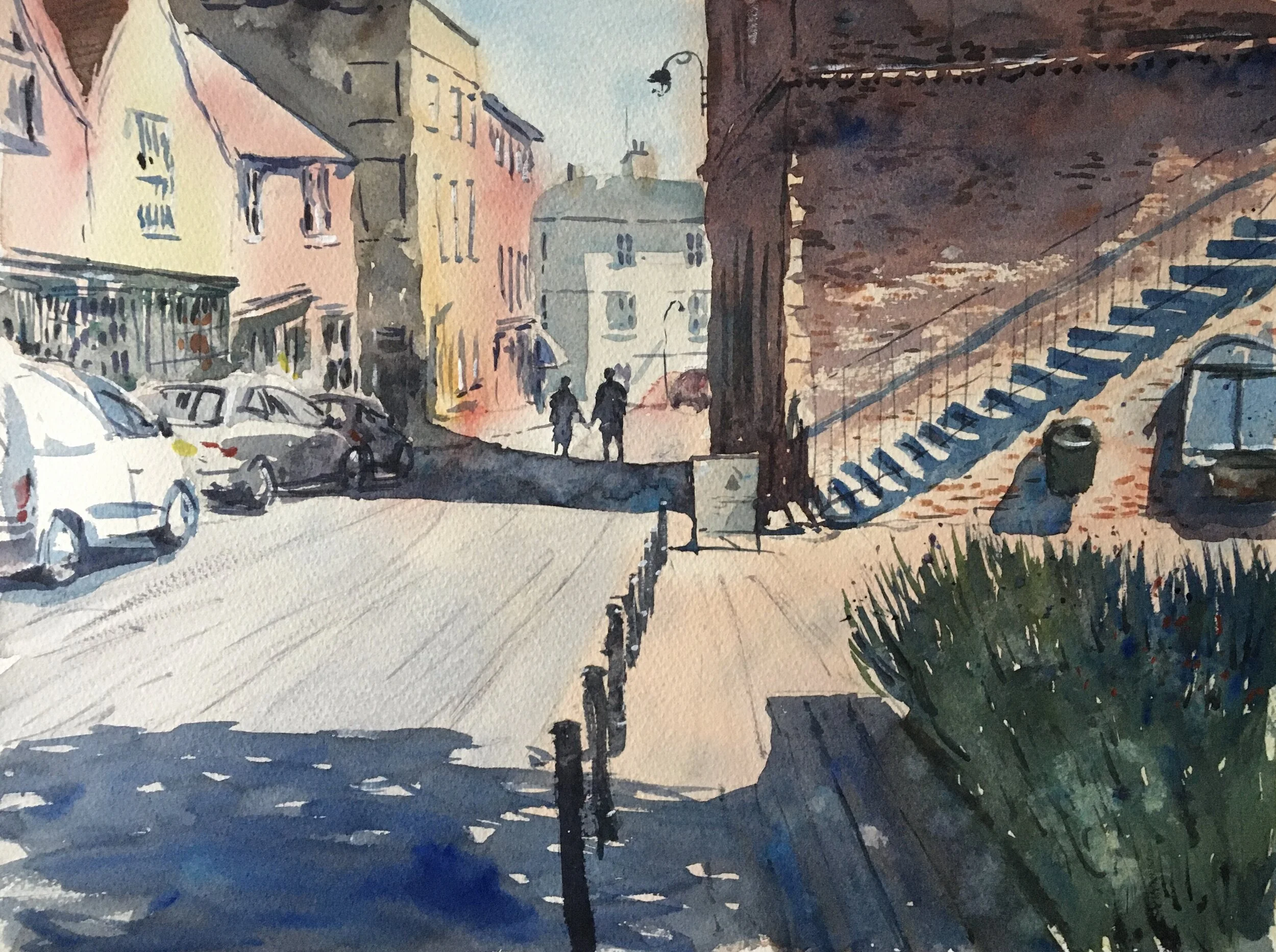 Woodbridge Market Square, June 2020FOR SALE. £100. 16”x12”.