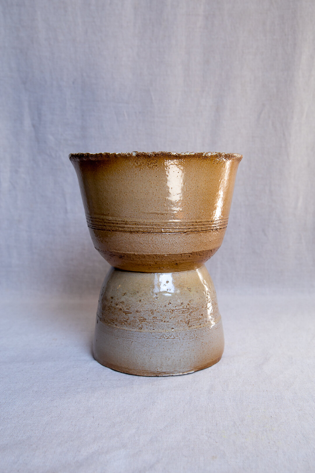 Hourglass Ceramic Vase