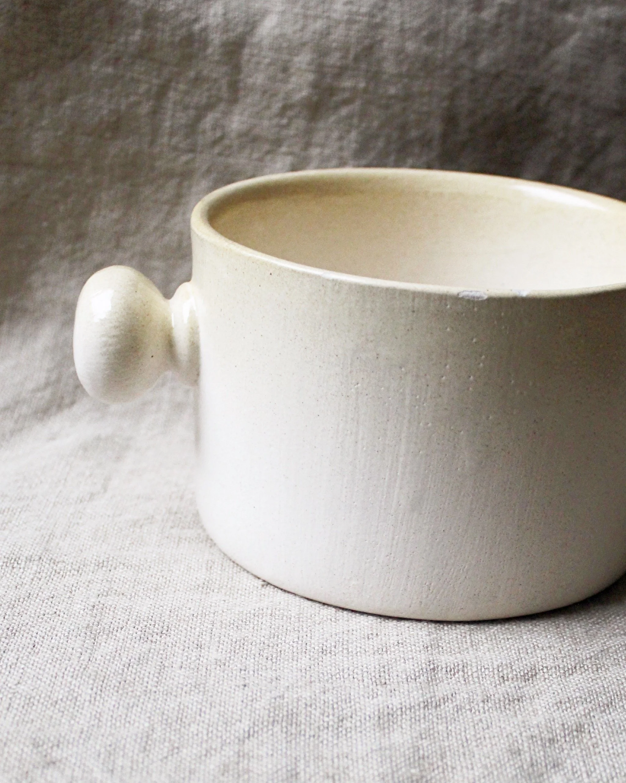 White Ceramic Pot