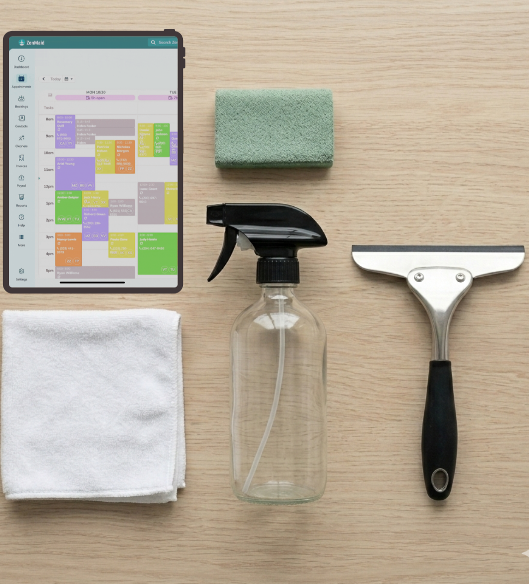 FREE REPORT: 5 Affordable Tools We Used to Build Our Cleaning Businesses in Less Time...