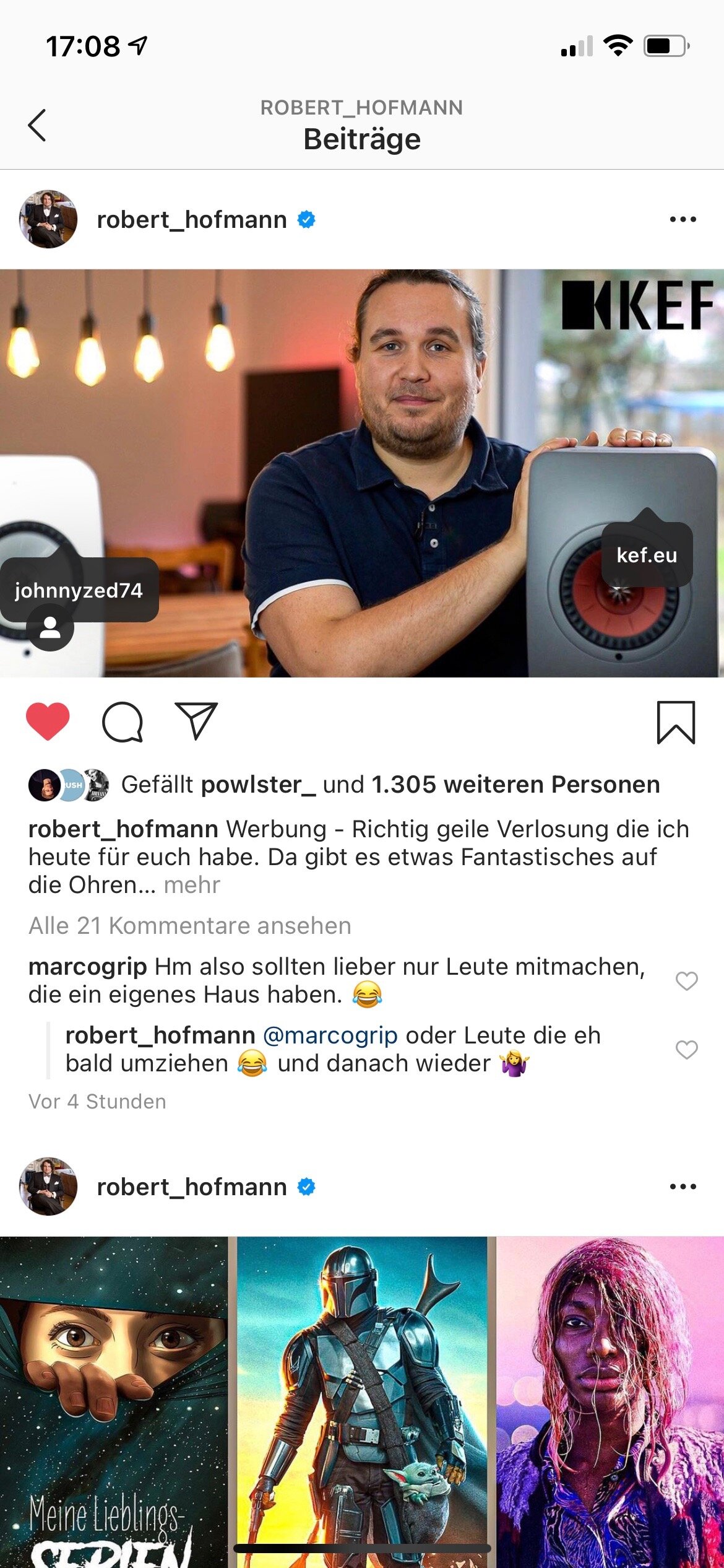 Robert Hofmann KEF LS50W II Instagram Post Gewinnaktion 12 2020 YouTube 01 .jpg