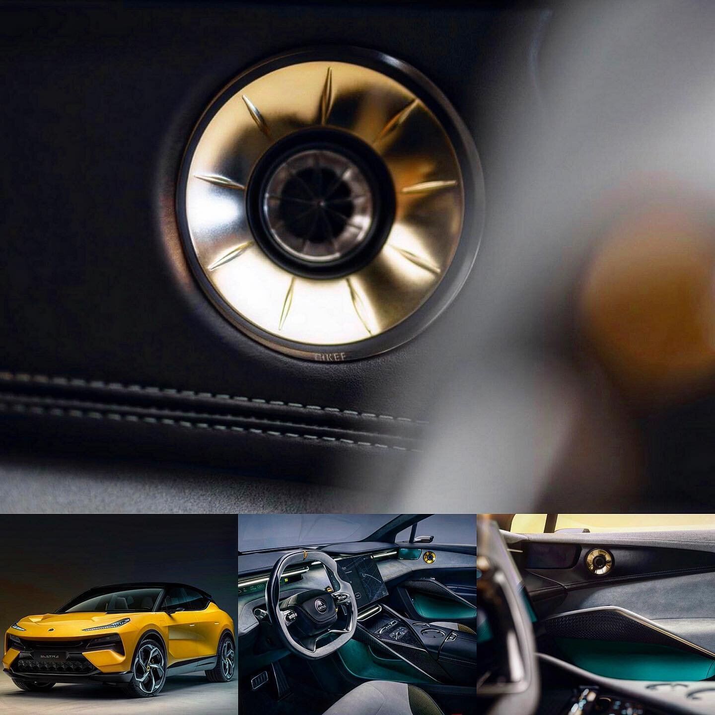 #repost // Up next in our partnership with Lotus Cars Group Lotus is an all-new, first of its kind lifestyle EV. 

Drivers of the all-electric Lotus Eletre Hyper-SUV will soon be able to enjoy a truly spatial audio performance with our 15-speaker sys