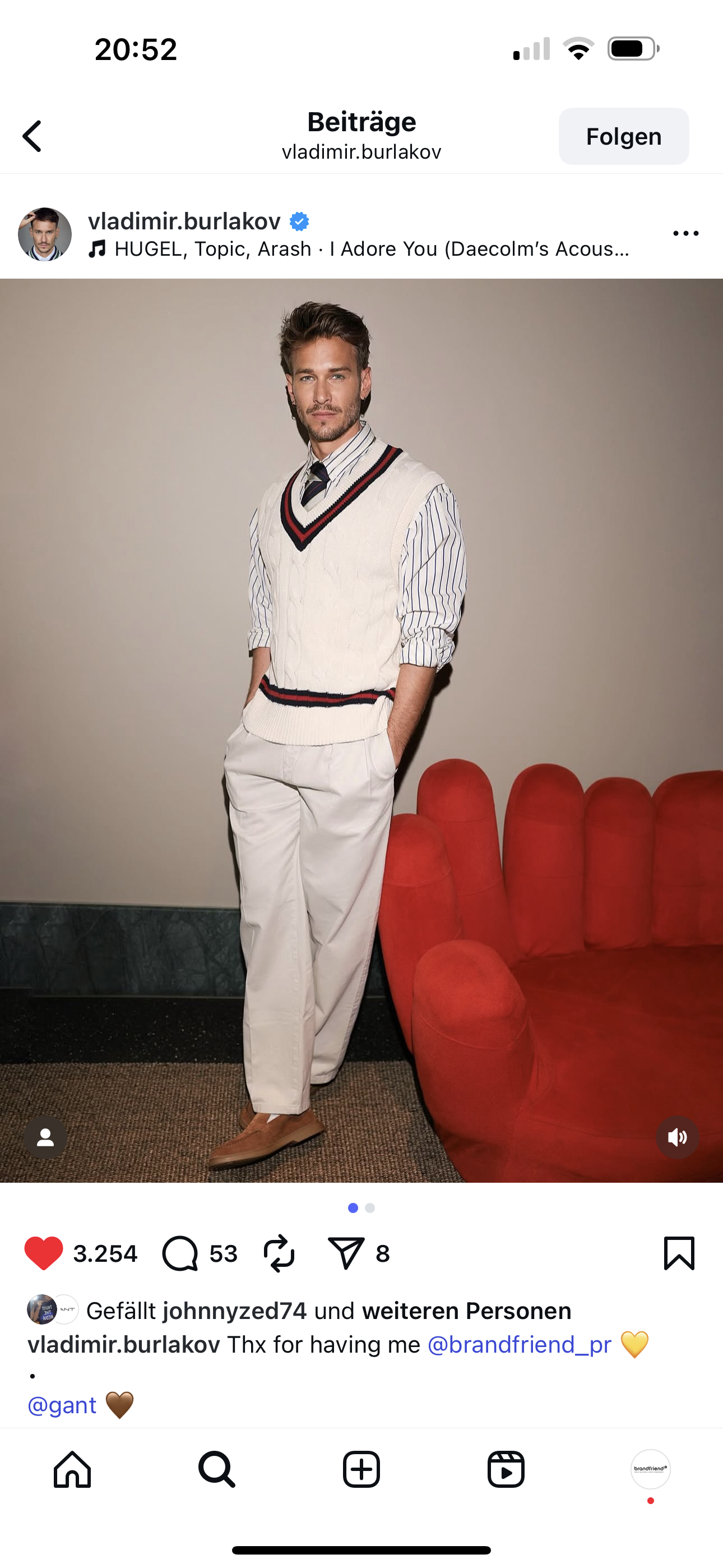 Vladimir Burlakov GANT 04 2025 Instagram Post SC 01.PNG