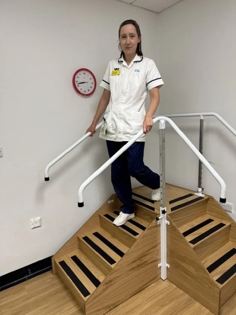 New therapy stairs for Warminster Community Hospital!