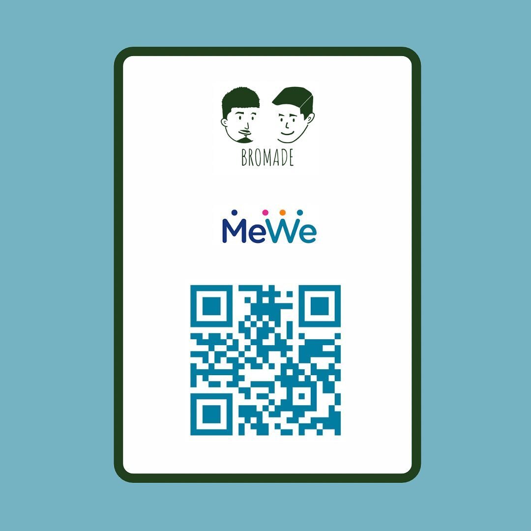 Hey there! We are using MeWe
Steps: 
1. Cap 圖 cap我哋依個 QR code 
2. 去自己嘅MeWe Add and Invite Friends
3. 右上角QR code icon
4. 揀 scan code
5. 㩒choose from photos 
咁就可以follow到我哋BROMADE HK MeWe Page喇！
一步一步嚟😂