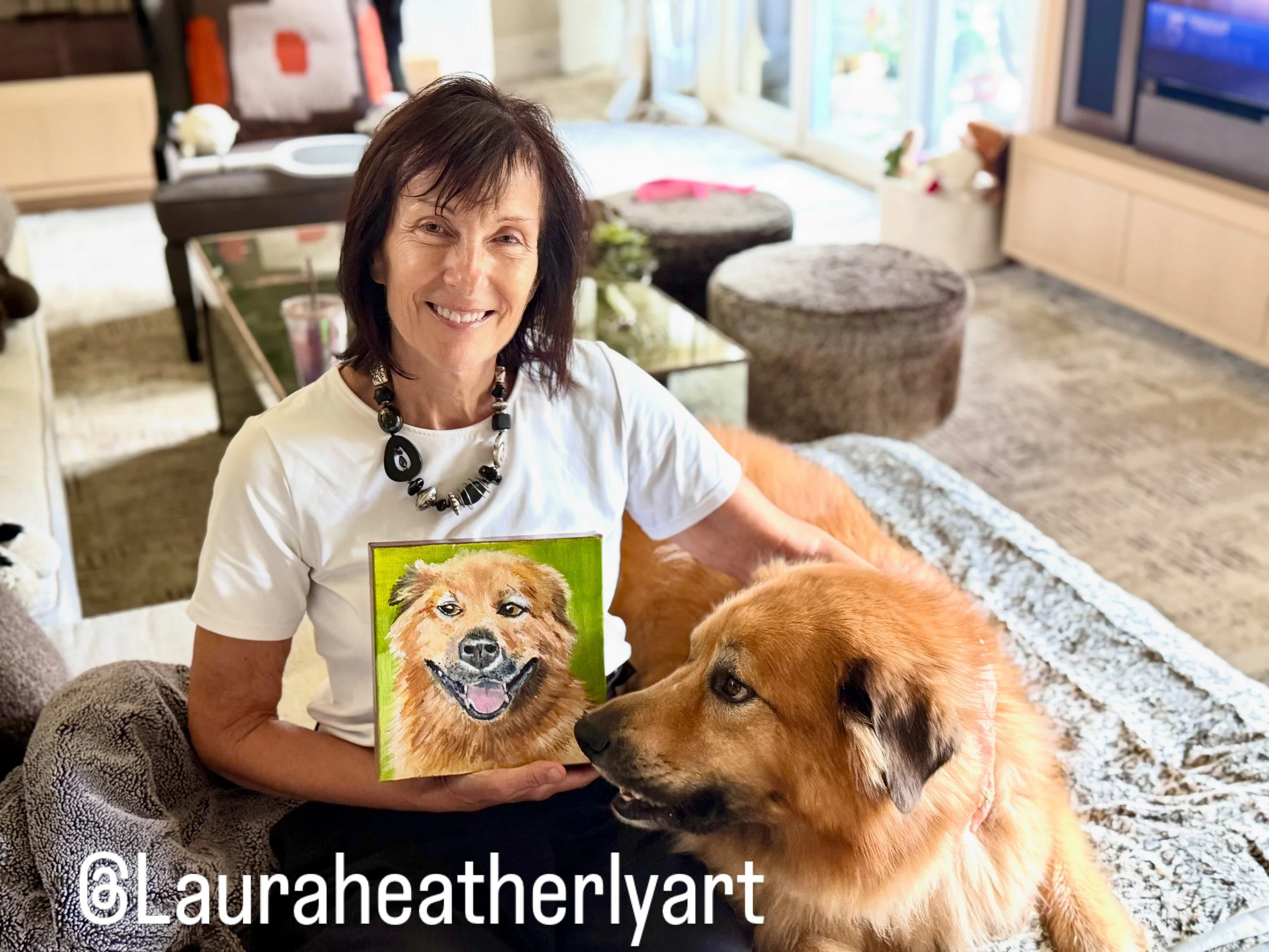 Another proud owner of a special dog portrait!