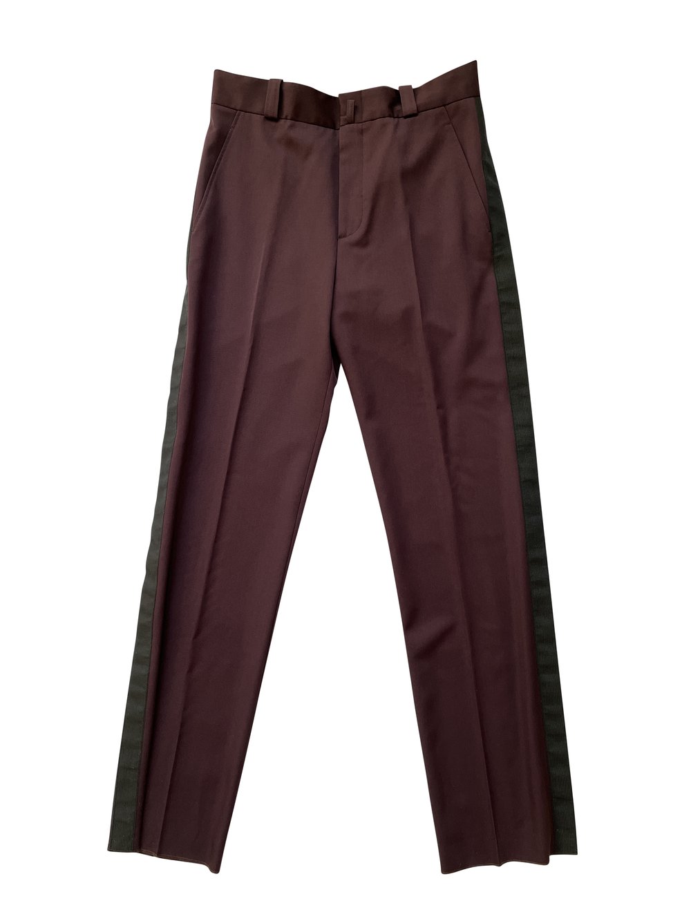2016 Balenciaga Demna striped burgundy trousers — Secundo Store