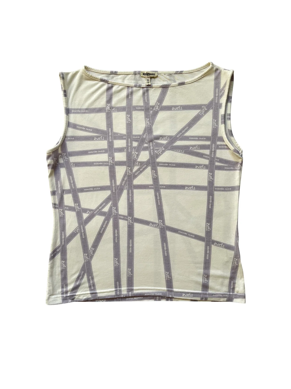 トップス HERMES by Margiela sleeveless shirt Hermès by Margiela white ribbons tank — Secundo Store