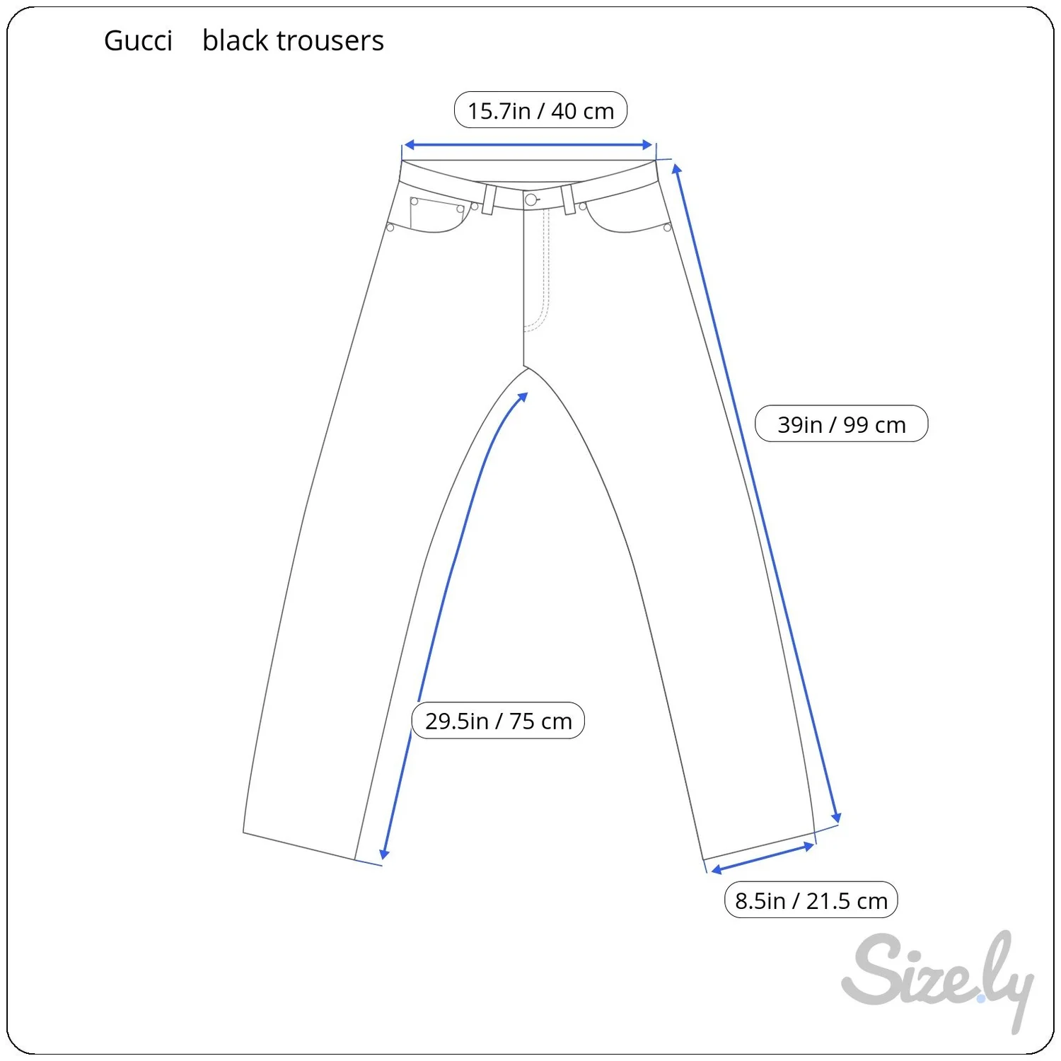 gucci black trousers