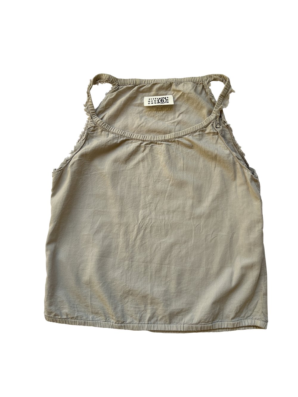 2006 Martin Margiela ligne 6 light grey tank — Secundo Store 2006 Martin Margiela ligne 6 light grey tank — Secundo Store
