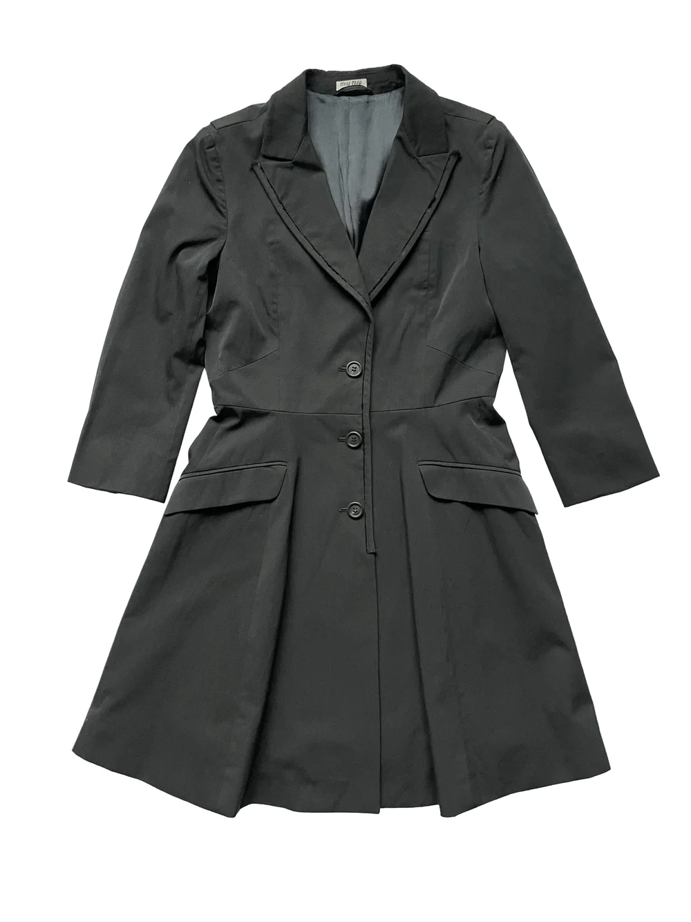 2007 Miu Miu black peacoat — Secundo Store