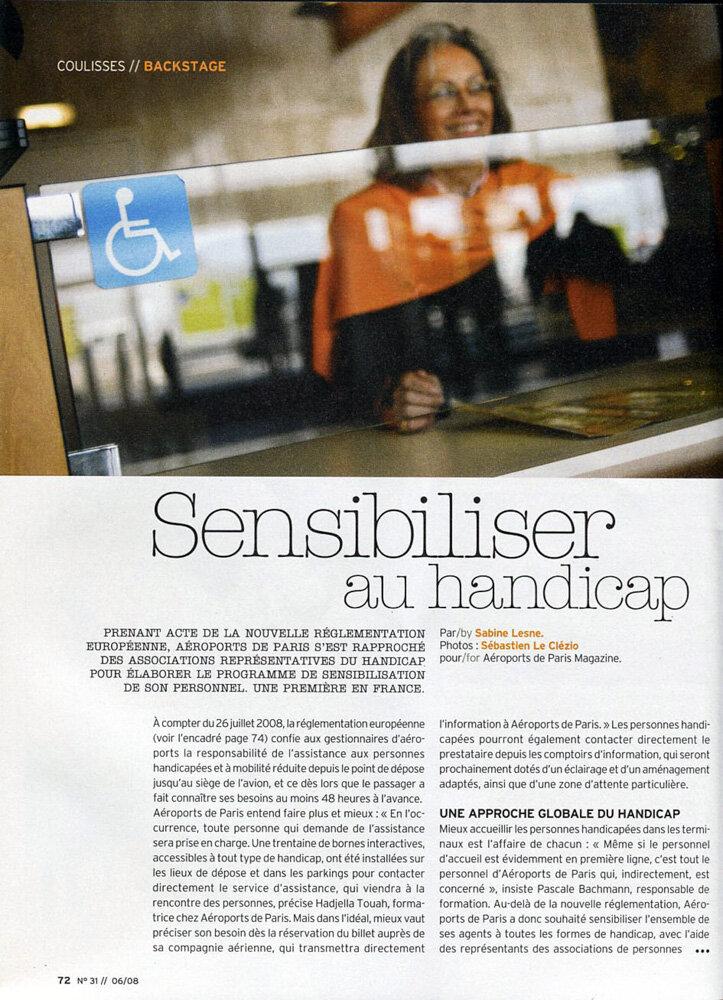  Aéroports de Paris magazine. Avec l'agence Ici Barbès. Juin 2008 // Aéroports de Paris magazine. With Ici Barbès agency. June 2008. 