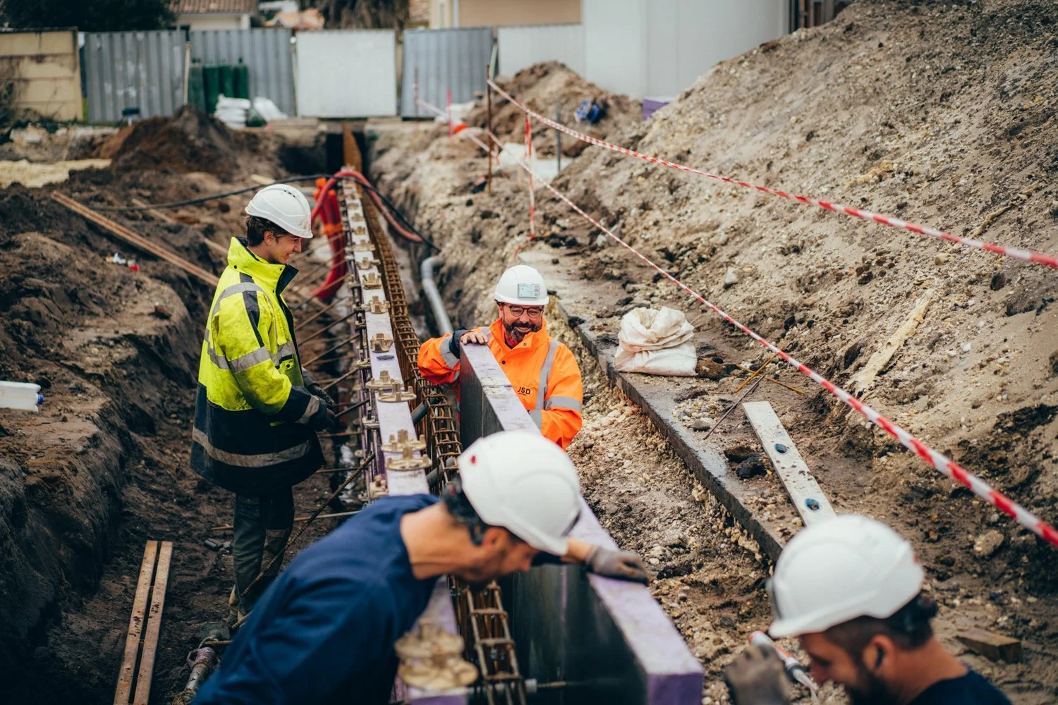  Travaux de chantier. Avec JSD et l'agence The Kub. Bordeaux, France. Avril 2023 // Construction site work. With JSD and The Kub agency. Bordeaux, France. April 2023 