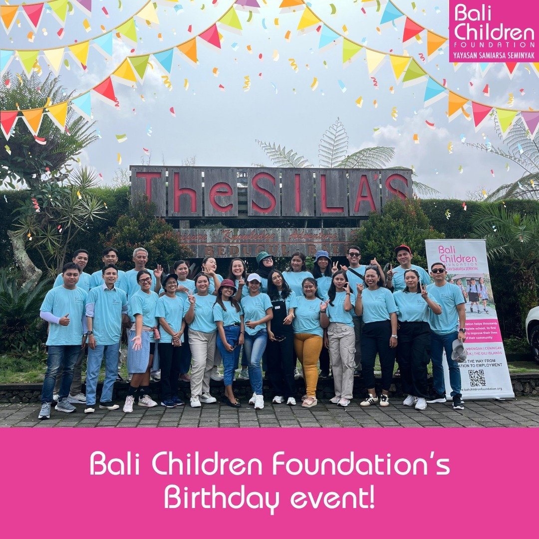 Happy 22nd Birthday of Bali Children Foundation!🎉

Last Friday, we celebrated 22 incredible years of empowering education and transforming lives in Bali! Some of our amazing team came together for a special event filled with gratitude, laughter, and