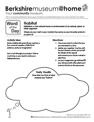 Habitat: Word of the Day Activity | Berkshire Museum