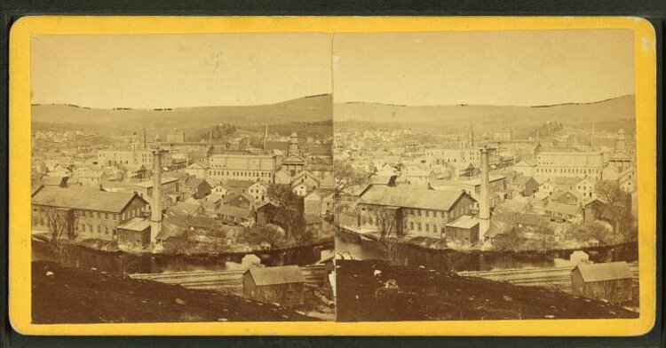 North Adams from Witt’s Ledge, photographed by H.D. Ward. New York Public Library.