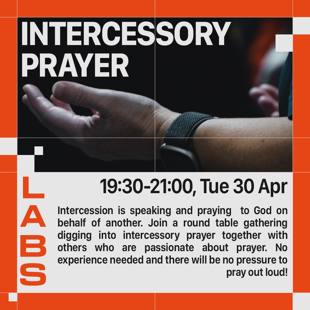 You're invited to try something new this term 🔗

Throughout the Summer, we're running LABS. Practical sessions to grow as followers of Jesus together as a church and make His name known. These sessions will range from prayer ministry and intercessio