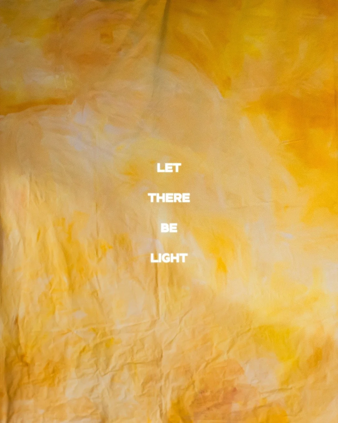 Let there be light... 💡

Pause. Take some time to reflect on these words, coming from page one of the Bible. God saw the darkness, the chaos, the disorder, and spoke light, pushing back the darkness.

How might we look to the light of Christ in our 
