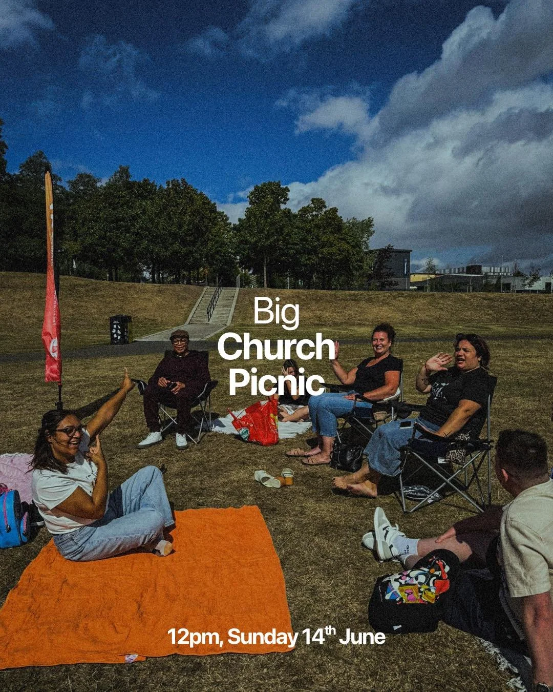 SUNDAY 14 JUNE 2026
12PM - 2PM
QE2 ARENA, TELFORD TOWN PARK

Join us between the Sunday Gatherings as we celebrate being altogether as ONE church! Come along (and do bring your picnic) to the town park and enjoy community together.

Our incredible Bo