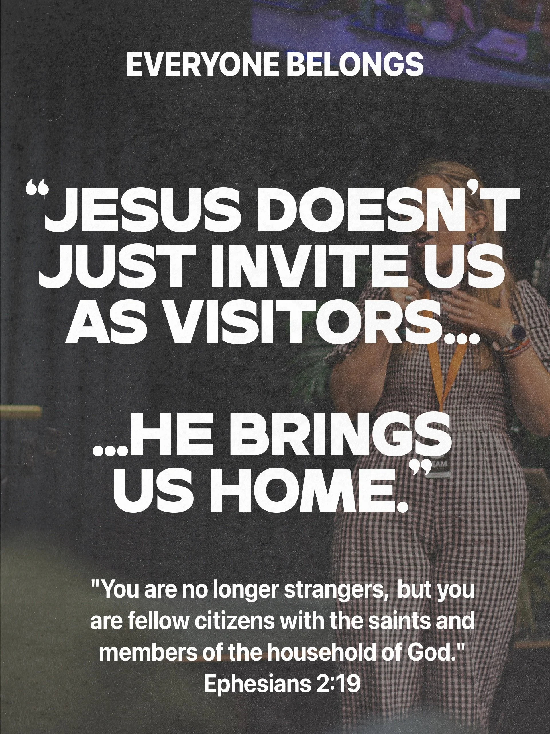 This Sunday we explored what it means to belong.

If you&rsquo;re looking to take a next step, we&rsquo;d love to help you:
Join a Midweek Community at 
telfordminster.org.uk/communities