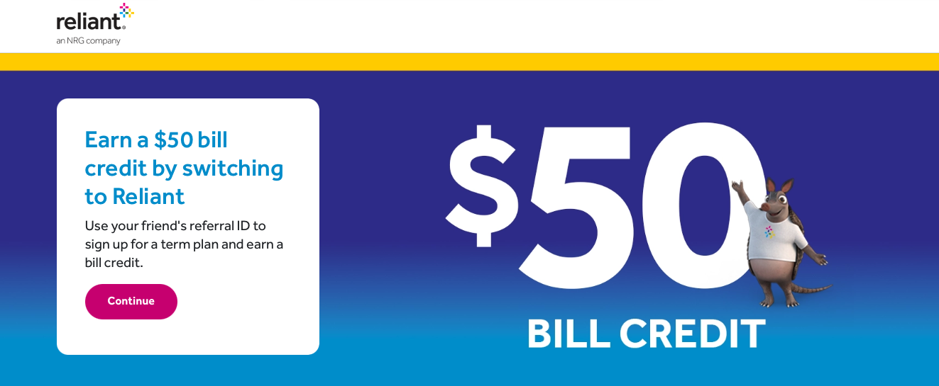 Reliant Bill Credit referral link