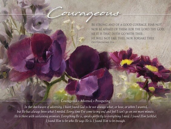 &ldquo;Be strong and of a good courage... He will not fail thee nor forsake thee.&rdquo; Encouragement from the Flourish 2021 calendar now available on my website. 💙

#artgifts #2021calendar #floralcalendar #inspirationalcalendar #ArtBizNow