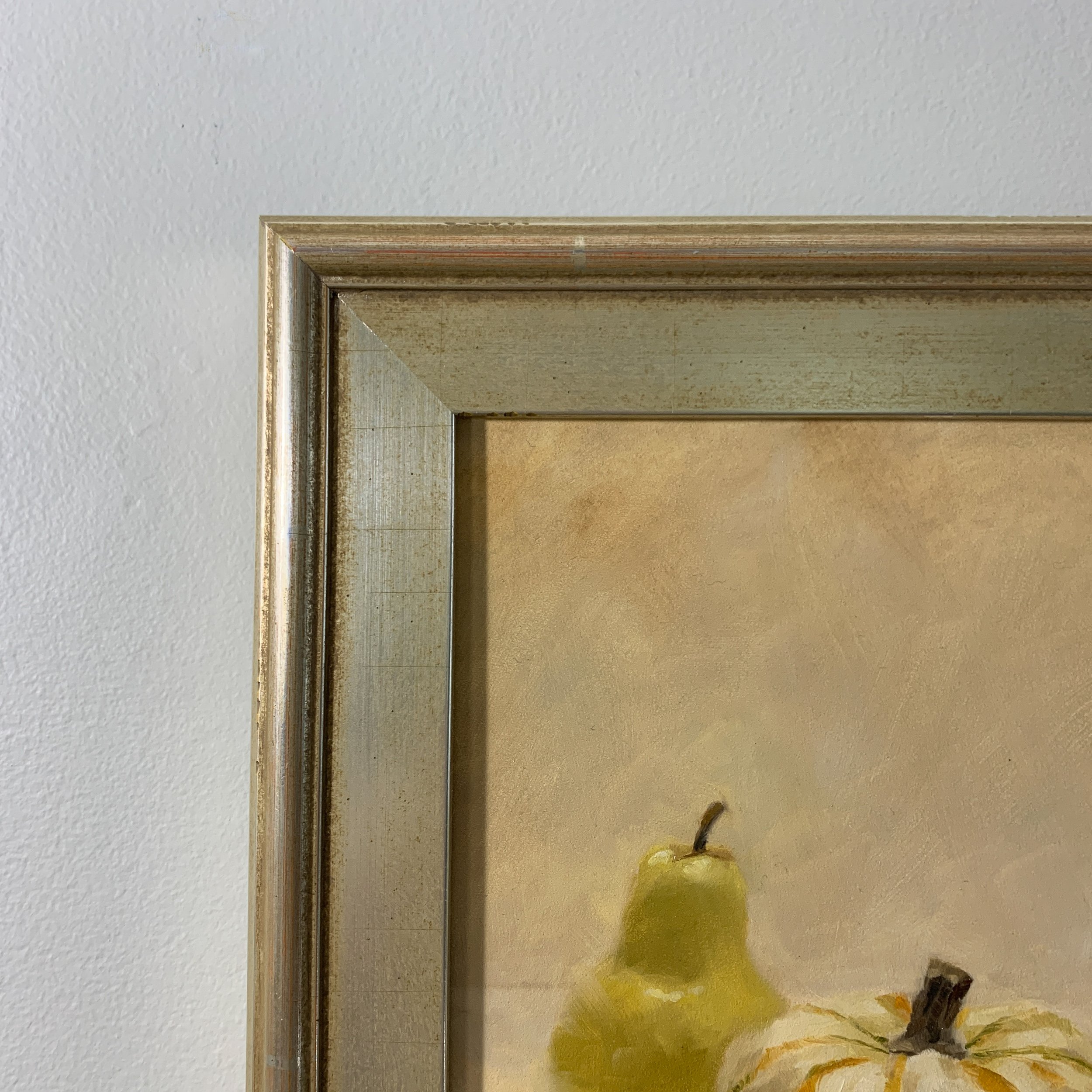 10x10 Frame • Soft gold with distressed and detailed profile