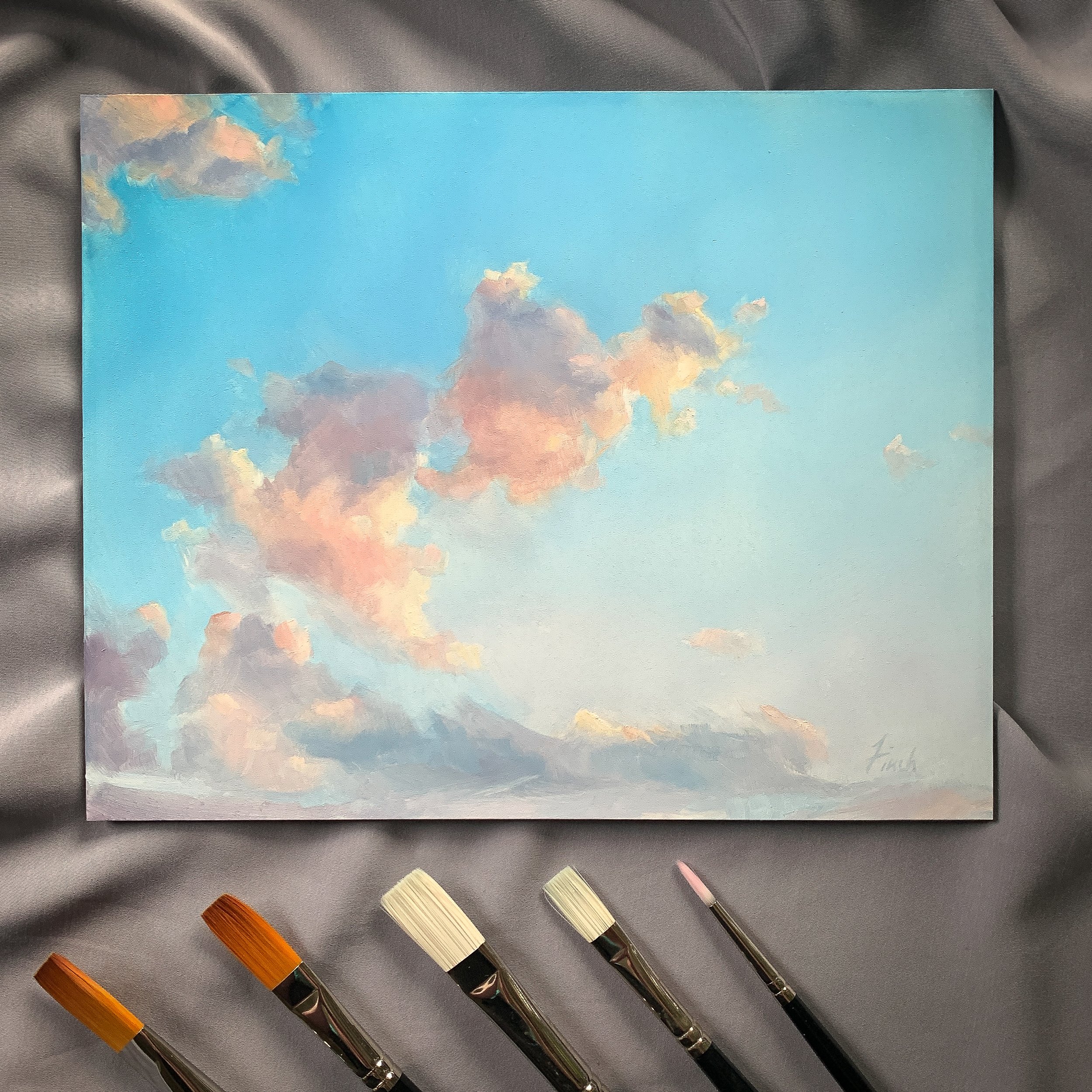 Majestic painting with brushes oil cloudscape by rebecca finch fine art studios.jpg