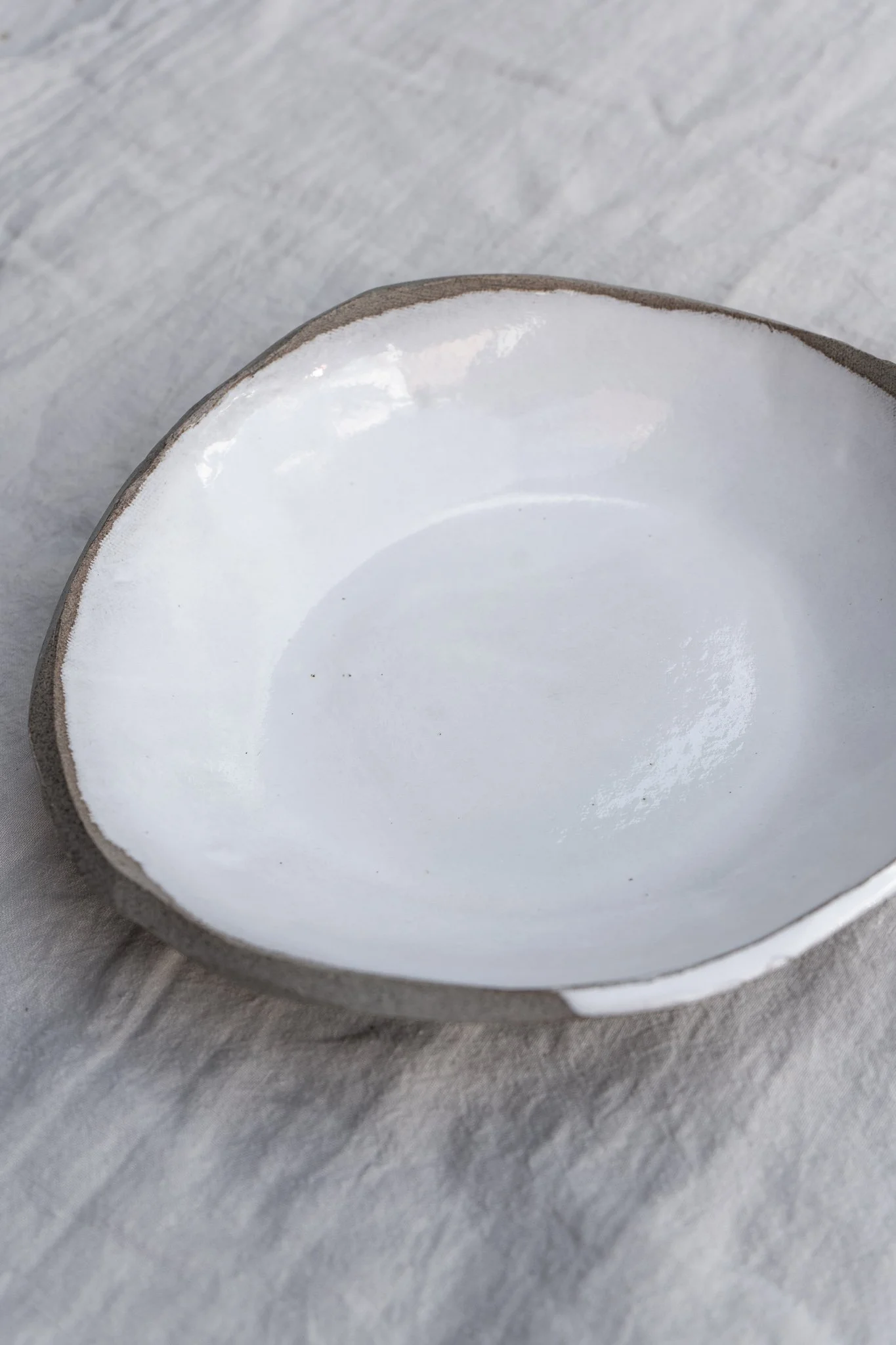 *STUDIO SALE* Aires Glossy White Pasta Bowl (Seconds)