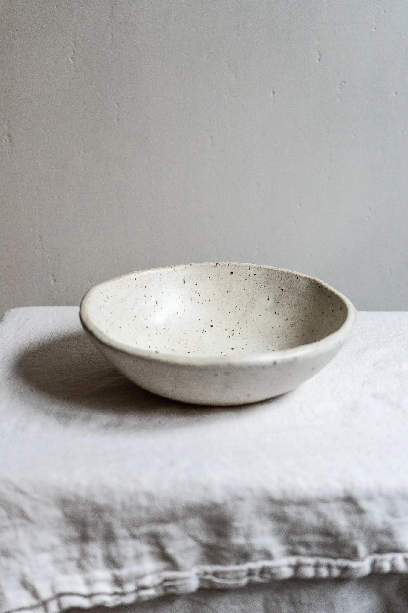 *STUDIO SALE* Speckled Cereal Bowl with Smooth Edge - Sample
