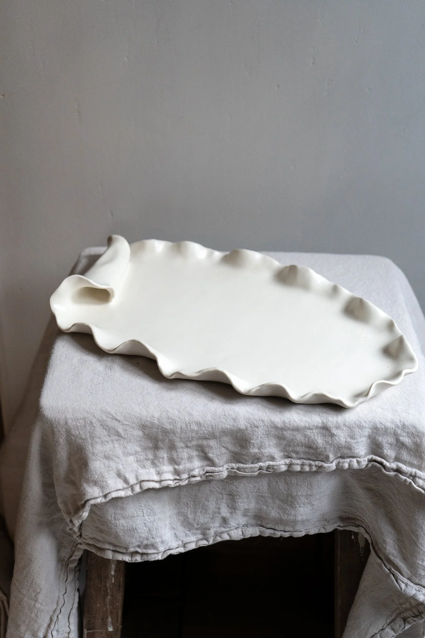 *STUDIO SALE*  No.3 Ebba Porcelain Platter - Second