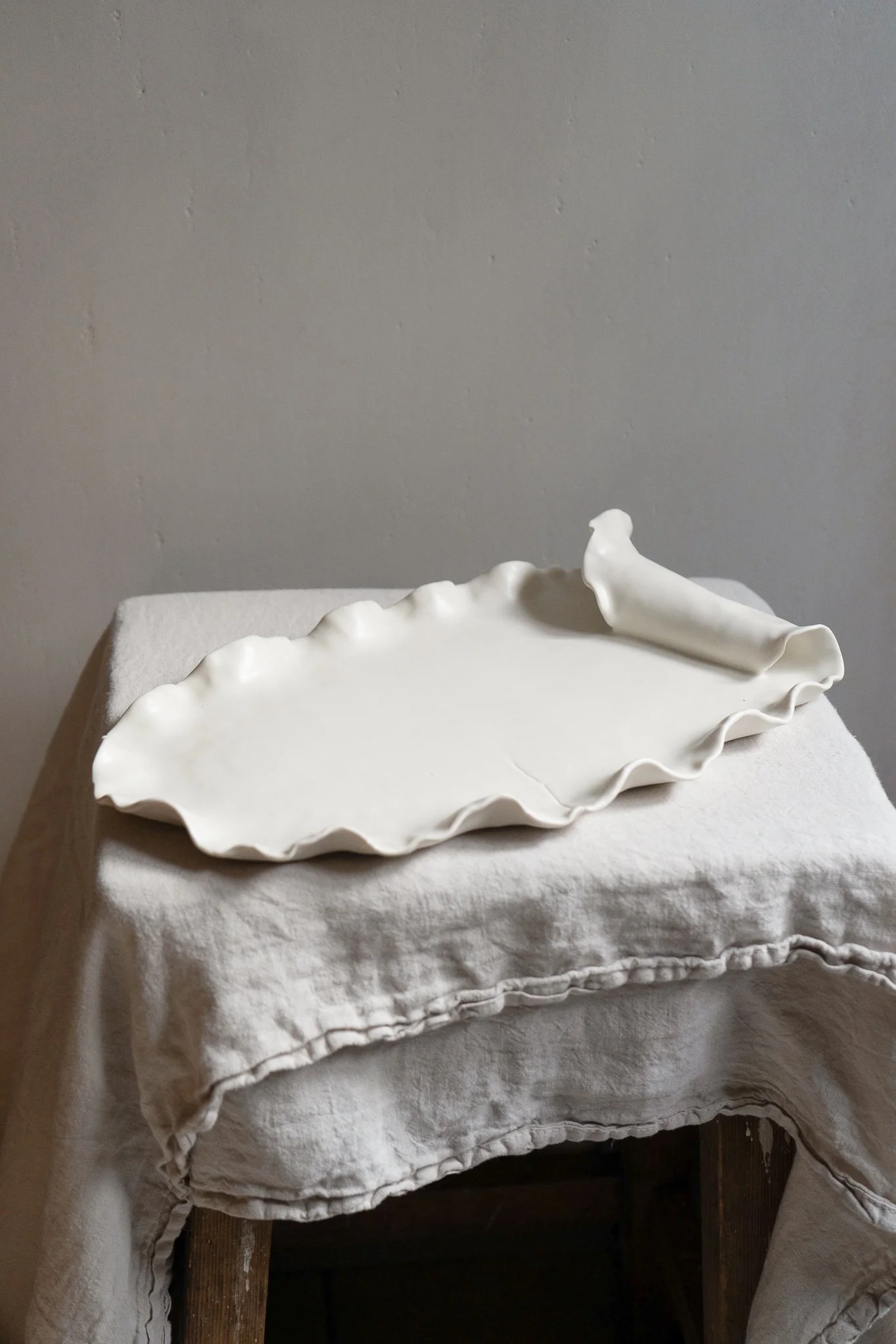 *STUDIO SALE* No.8 Ebba Porcelain Platter - Second
