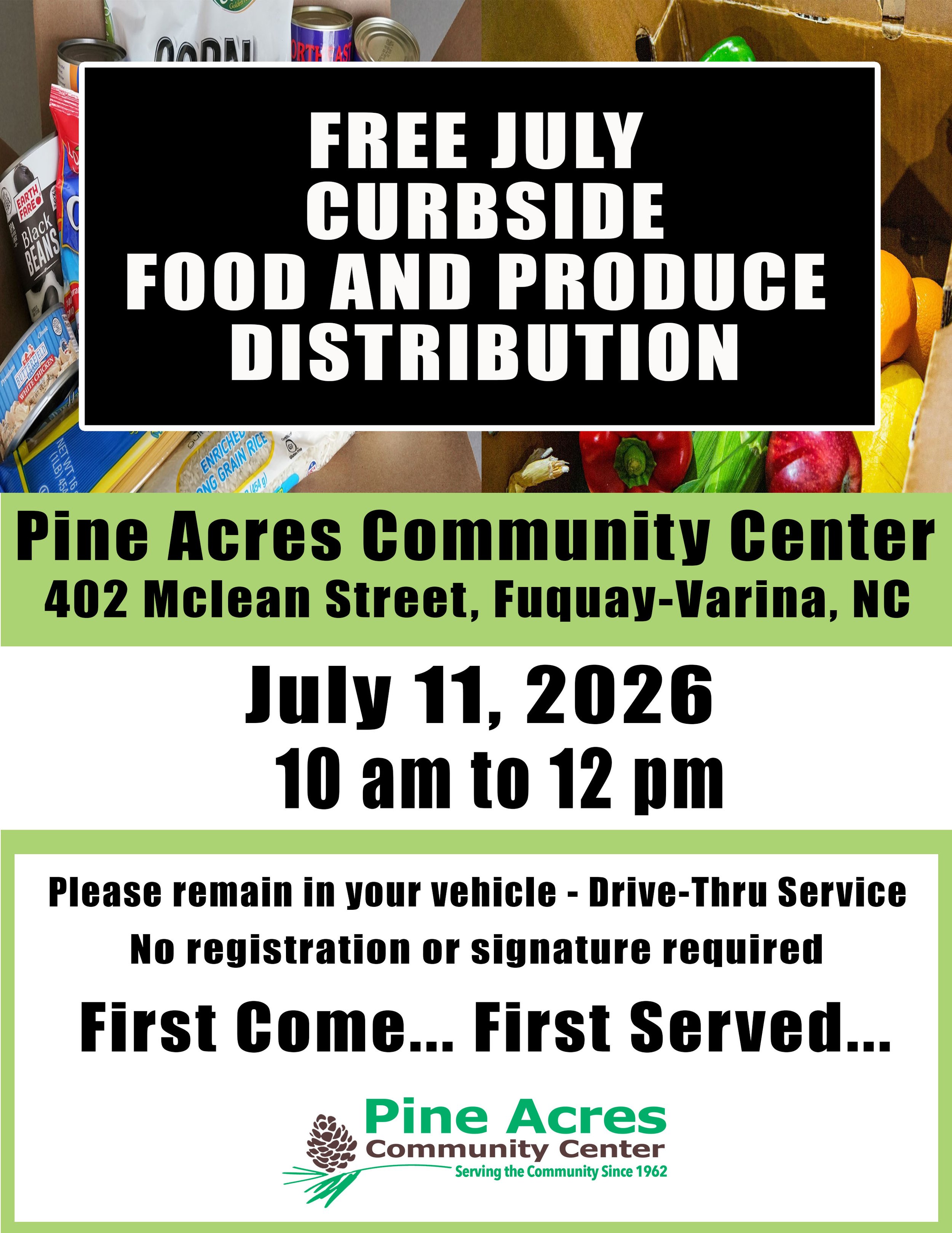 Monthly Free Food Giveaway 