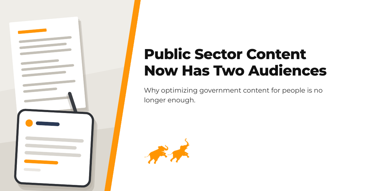 Public Sector Content Now Has Two Audiences