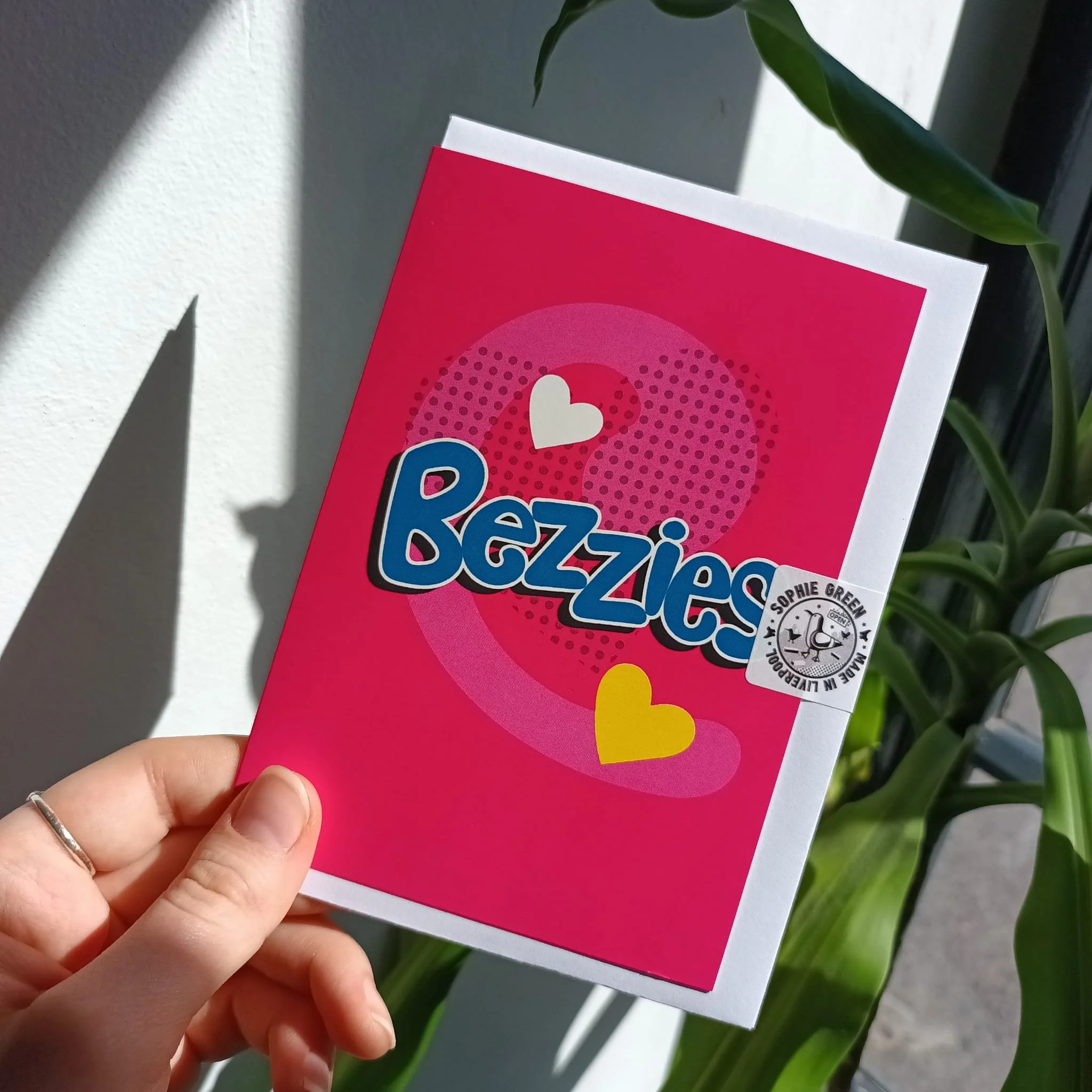 Bezzies Greeting Card Sophie Green Liverpool Artist Illustrator Bezzies Greeting Card Sophie Green Liverpool Artist Illustrator