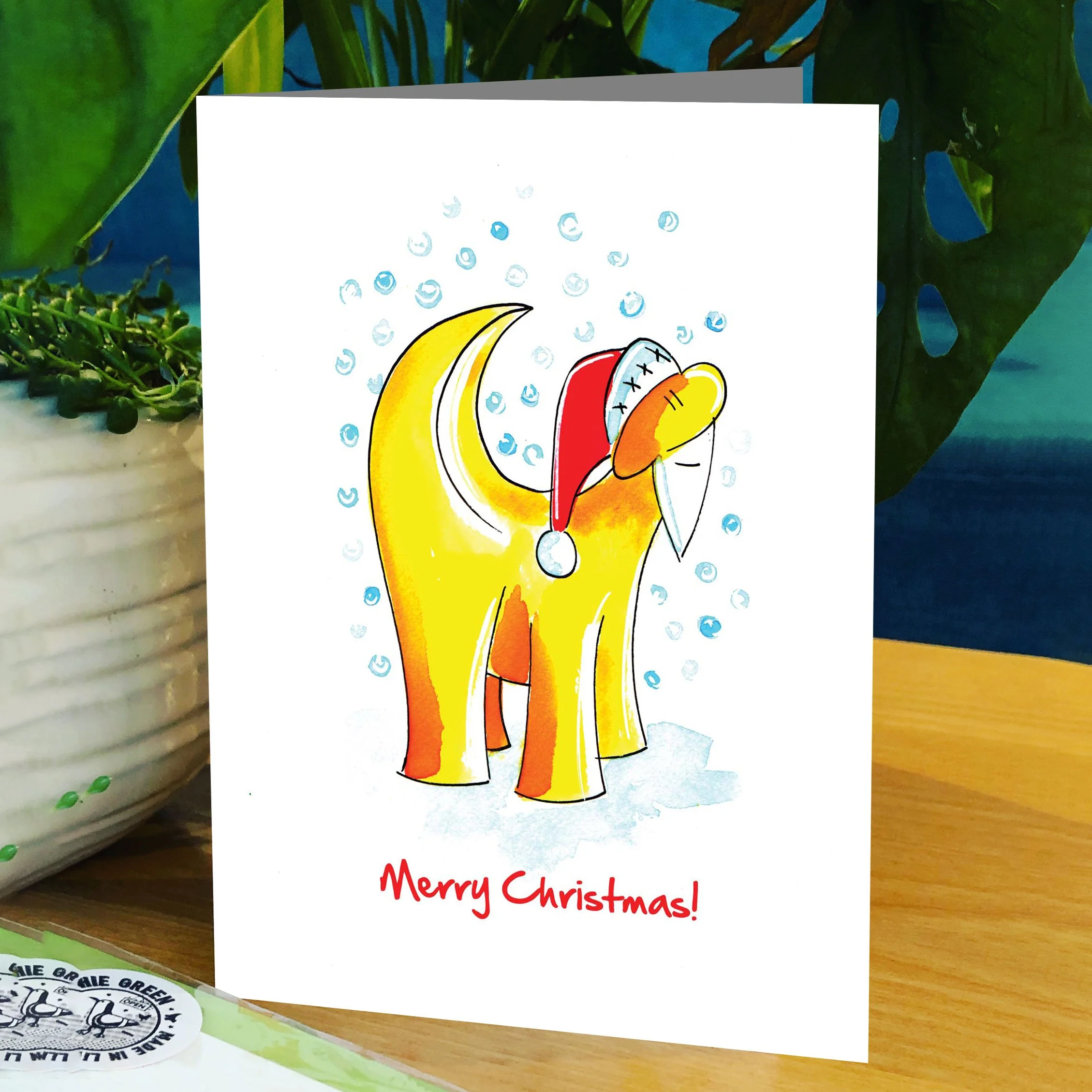 Superlambanana Santa Card — Sophie Green Liverpool Artist