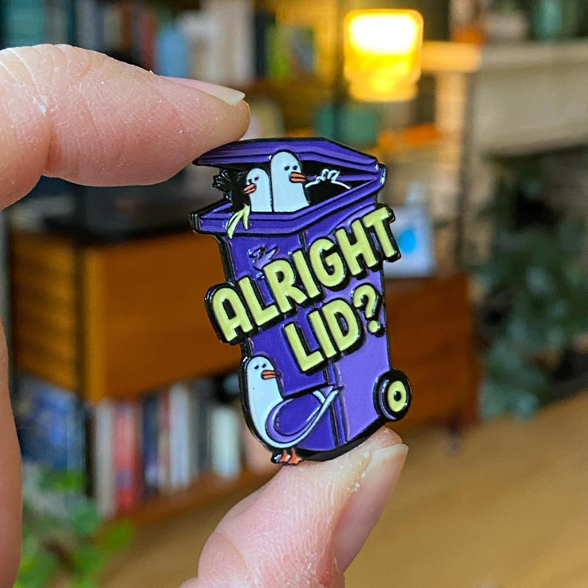 Alright lids! Check out my iconic Liverpool purple wheelie bin pin badges that arrived this week - because if your bins ain&rsquo;t purple, you ain&rsquo;t proper Scouse are ya?

I&rsquo;m really happy with how these have turned out, those little sea