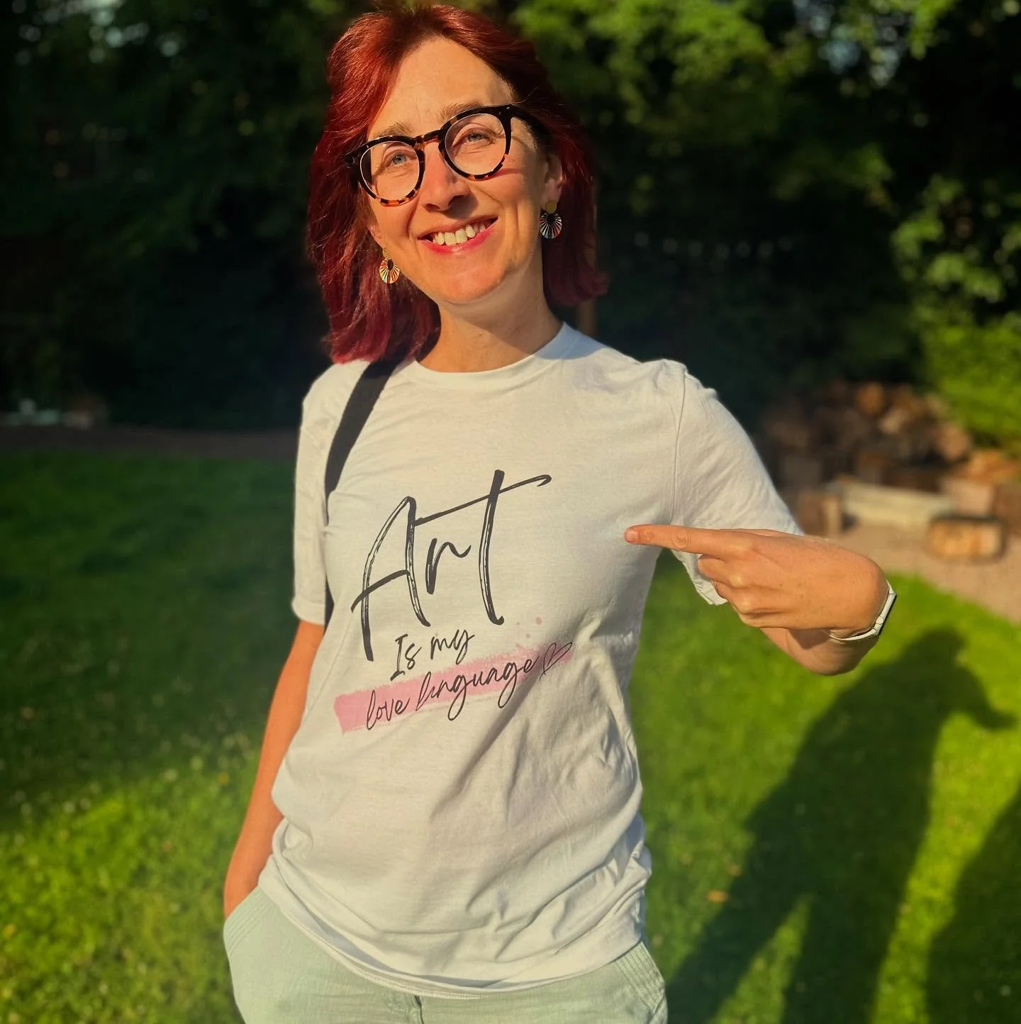 Absolutely loving my new &ldquo;Art is my love language&rdquo; T-shirt! 🎨💖

All profits go to support the incredible work of @hiddengemscic, created by the brilliant @gemma_longworth_diy . Hidden Gems CIC uses art and creativity to support children