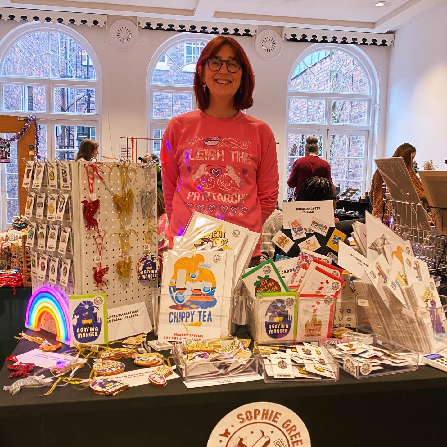 All set @bloom_collectivee Christmas makers market @the_bluecoat see you there till 4pm today!