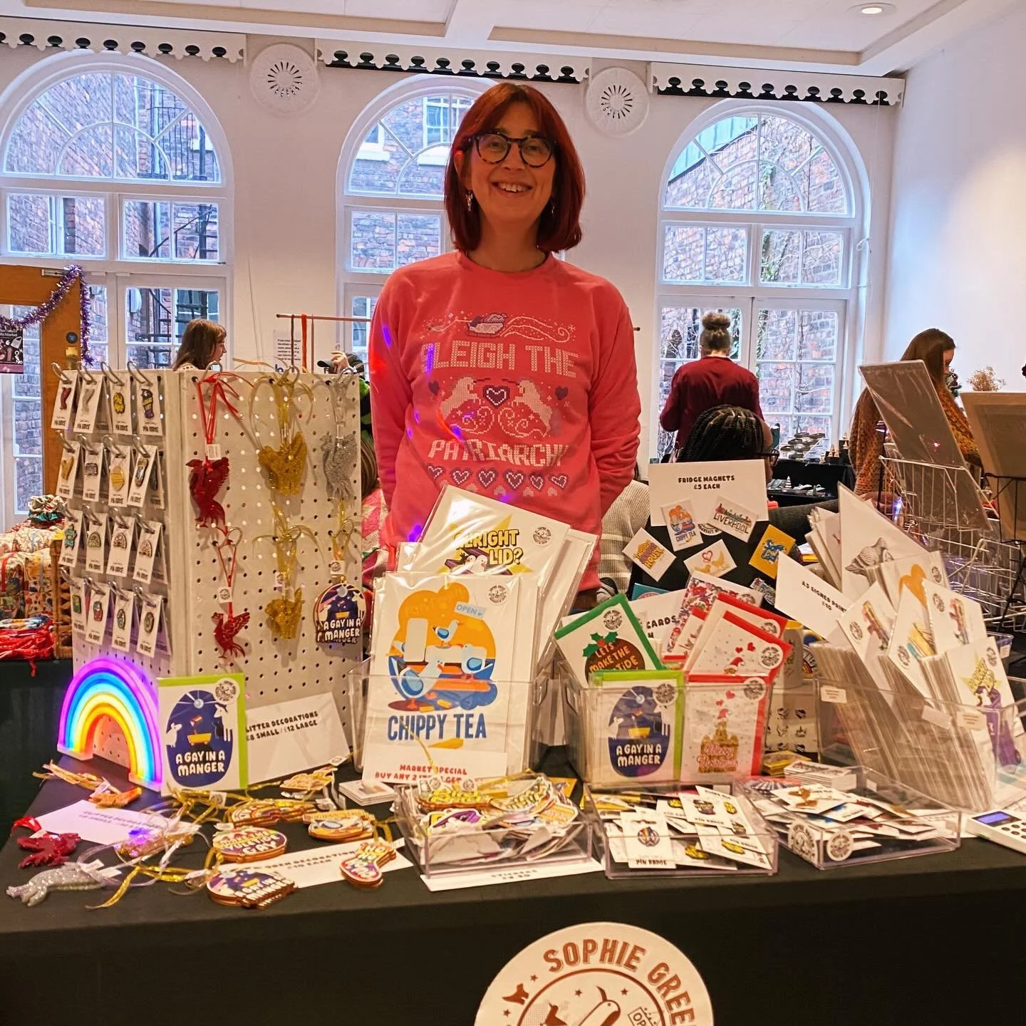 All set @bloom_collectivee Christmas makers market @the_bluecoat see you there till 4pm today!