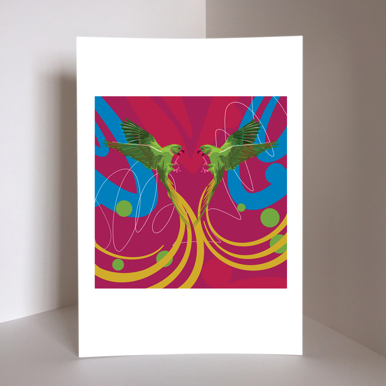 Park Parakeets Print