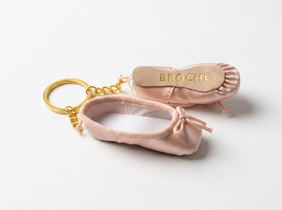 Broche Pointe Shoe Keychain