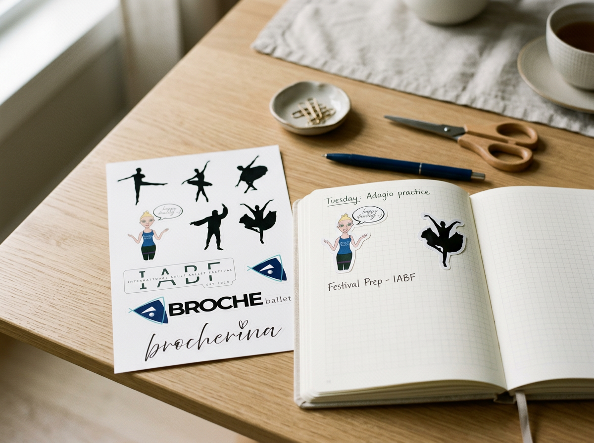 Broche Ballet Sticker Sheet
