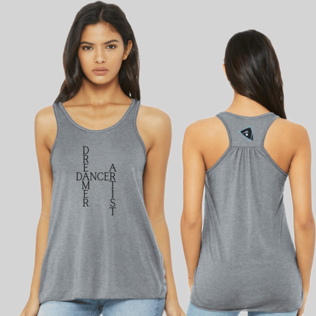 Dancer, Dreamer, Artist Racerback Tank